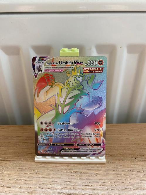 Single Strike Urshifu Vmax Rainbow 167/163 - Pokemon Kaart, Hobby en Vrije tijd, Verzamelkaartspellen | Pokémon, Nieuw, Losse kaart