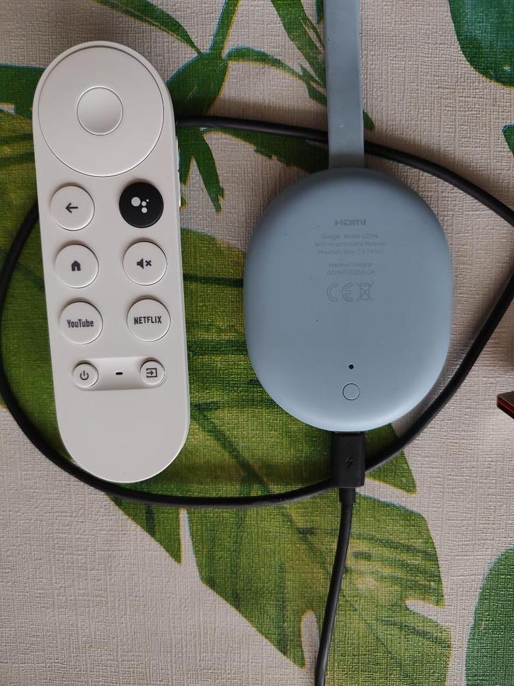 Mooie Originele Google Chromecast 4K Streaming apparaat, Audio, Tv en Foto, Mediaspelers, Gebruikt, HDMI, USB 2.0, Ophalen