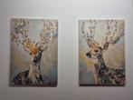 Schilderijen rendier 50x70cm, Huis en Inrichting, Ophalen, 50 tot 75 cm, 50 tot 75 cm, Print
