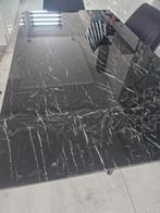 Marmer eettafel, Huis en Inrichting, Ophalen of Verzenden, Zo goed als nieuw, Rechthoekig, 50 tot 100 cm