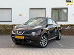 Nissan Juke 1.6 Tekna LEER, TREKHAAK, NAVI, CAMERA , CRUISE, Voorwielaandrijving, Euro 5, Zwart, Leder