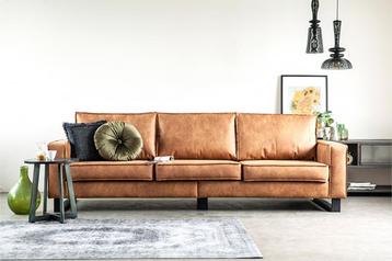 Sevn Butterlfy 5-zits bank - cognac microleder beschikbaar voor biedingen