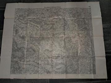 Oude landkaart Reims, Rethel, St-Mënehould, Châlons 1915 beschikbaar voor biedingen