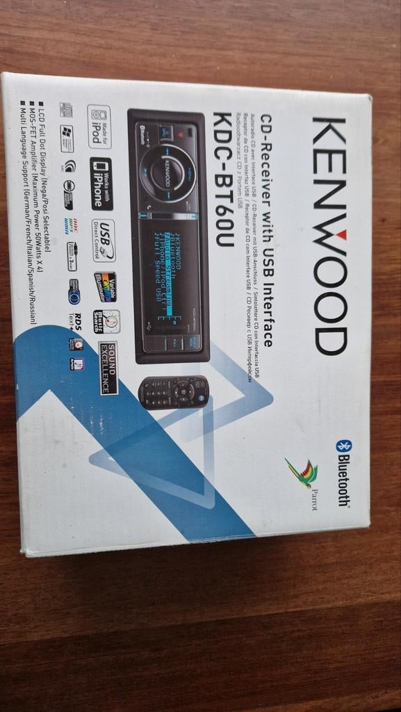 Kenwood KDC-BT60U Radio CD Speler, Ophalen of Verzenden, Zo goed als nieuw