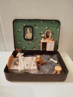 Oud blikje met slaapkamer, mooi werkje, Ophalen of Verzenden, Gebruikt, Poppenhuis