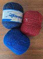 Almonde Lux Glansgaren - 3 Bollen, Hobby en Vrije tijd, Breien en Haken, Ophalen of Verzenden, Gebruikt, Breien of Haken, Wol of Garen