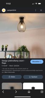 plafondlampen, Huis en Inrichting, Lampen | Hanglampen, Ophalen, Zo goed als nieuw, Minder dan 50 cm