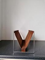 Vintage lectuurbak Panton stijl lederen suede chroom, Ophalen of Verzenden, Zo goed als nieuw