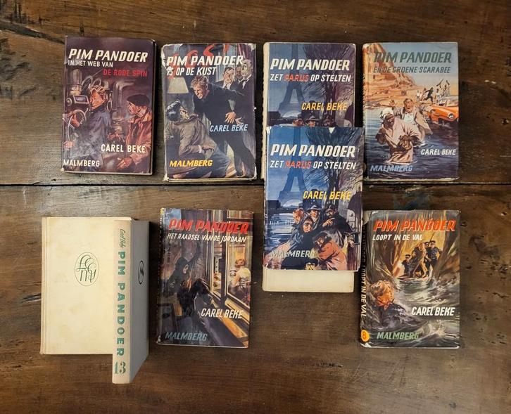 Laatste kans: 10 hardcovers Pim Pandoer Carel Beke € 12,00, Boeken, Kinderboeken | Jeugd | 13 jaar en ouder, Zo goed als nieuw