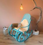Prachtige vintage/retro Thonet schommelstoel 'Vintage Blue', Ophalen