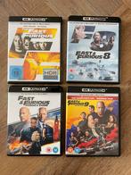 4 maal The Fast and The Furious op 4K UltraHd, Ophalen of Verzenden, Zo goed als nieuw, Actie