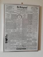 Ingelijste Telegraaf pagina, Verzamelen, Ophalen, 1980 tot heden, Nederland, Krant