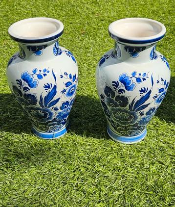 Delfts Blauw Vazen + Lamp - Handwerk Holland beschikbaar voor biedingen