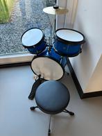 Kinder Drumstel + Kruk, Muziek en Instrumenten, Drumstellen en Slagwerk, Ophalen of Verzenden, Gebruikt, Overige merken
