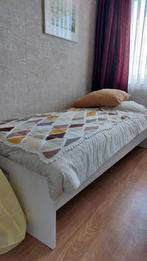 Eenpersoonsbed + matras, Ophalen, 90 cm, Eenpersoons, Wit