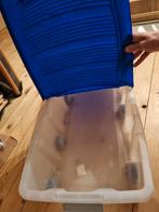 Rolbox met opklapbare blauwe deksel, Doe-het-zelf en Verbouw, Kratten en Dozen, Gebruikt, Ophalen