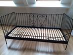 Eenpersoonsbed met metalen frame en lattenbodem Ikea, Huis en Inrichting, Slaapkamer | Bedden, 90 cm, Eenpersoons, Metaal, Zo goed als nieuw