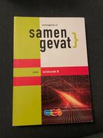 Samengevat 2021/2022 wiskunde B vwo, Ophalen of Verzenden, Zo goed als nieuw, VWO, Wiskunde B