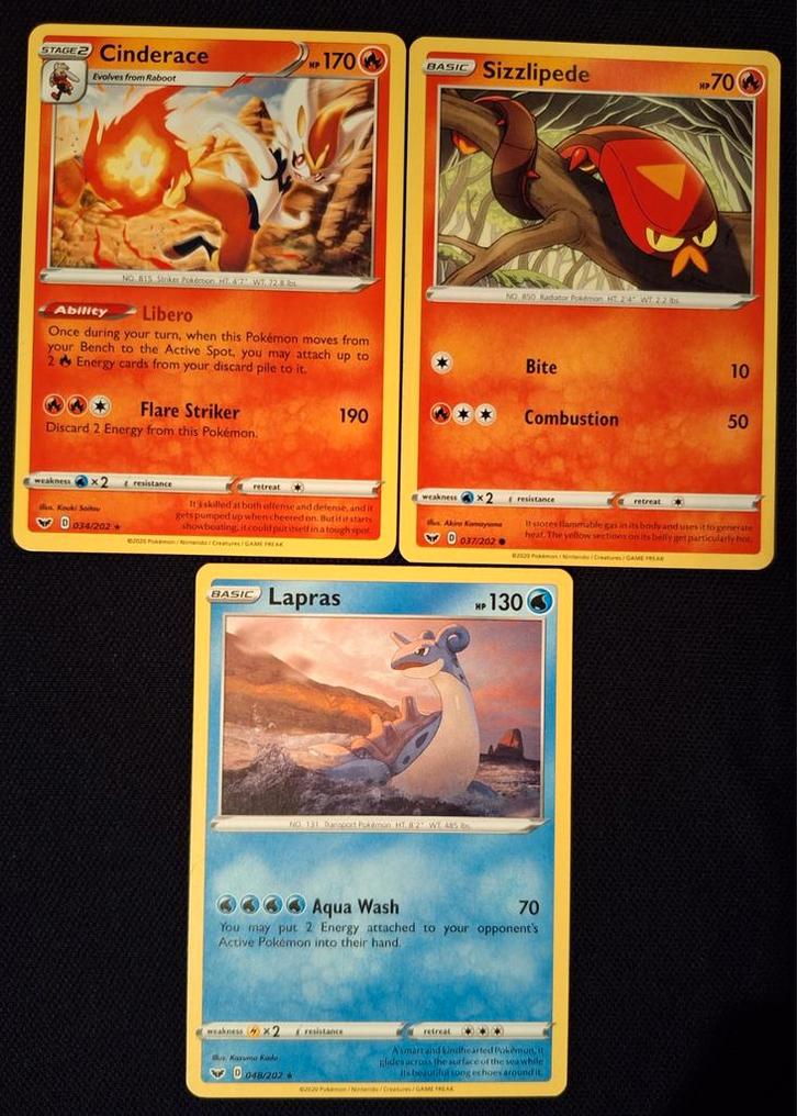 Sword&Shield divers Common/Uncommon, Hobby en Vrije tijd, Verzamelkaartspellen | Pokémon, Gebruikt, Meerdere kaarten, Ophalen of Verzenden