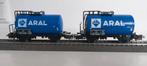 2 Märklin Ketelwagons  ARAL, Wisselstroom, Wagon, Ophalen of Verzenden, Zo goed als nieuw