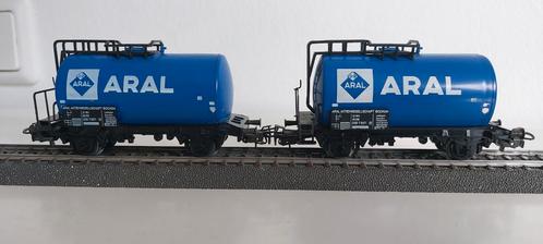 2 Märklin Ketelwagons  ARAL, Hobby en Vrije tijd, Modeltreinen | H0, Zo goed als nieuw, Wagon, Wisselstroom, Märklin, Ophalen of Verzenden