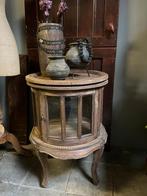 Sober rond houten theekastje landelijk, Ophalen, X, X, X