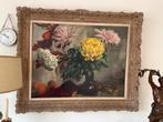 Stilleven met Chrysanten - Piet van Wijngaerdt, Antiek en Kunst, Kunst | Schilderijen | Klassiek, Ophalen