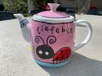 Babette Theepot met Liefbees Design - Keramiek Theepotje, Antiek en Kunst, Antiek | Keramiek en Aardewerk, Ophalen of Verzenden