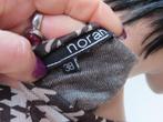 NORAH Bijzondere Beige Zwart Dunne Geruite Trui 38 M, Maat 38/40 (M), Beige, Ophalen of Verzenden, Zo goed als nieuw