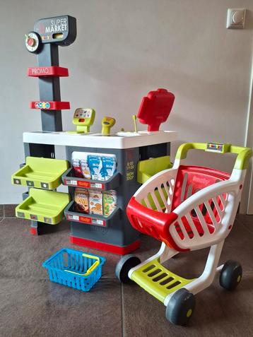 Smoby Supermarkt met winkelwagen en accessoires beschikbaar voor biedingen