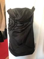 Mini zwarte strapless jurk avondjurk, Nieuw, Ophalen of Verzenden, Maat 36 (S)