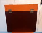 * Vintage hardcase lp platenkoffer bruin oranje (0) *, Verzenden, Gebruikt, Overige instrumenten