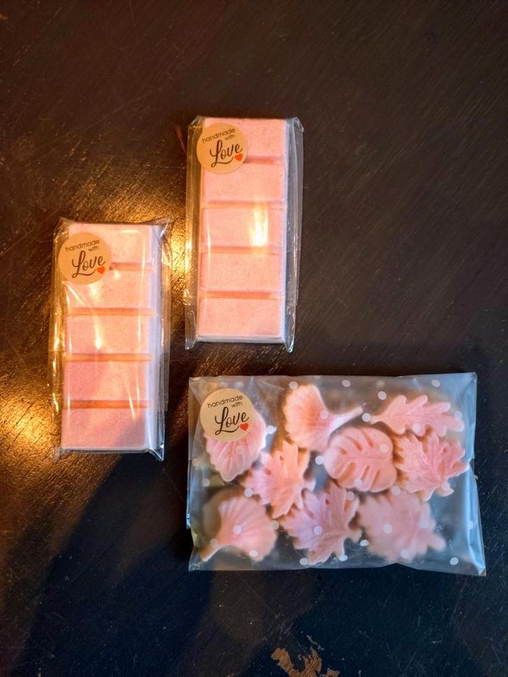 Heerlijke Waxmeltbars (40/50 gram) - "Sakura", Huis en Inrichting, Woonaccessoires | Kandelaars en Kaarsen, Nieuw, Kaars, Minder dan 25 cm