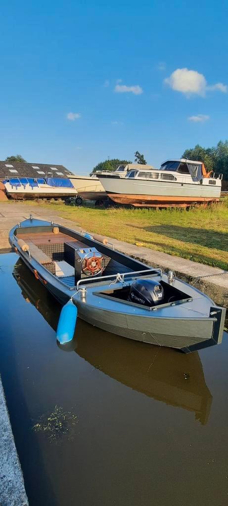 Mooie stalen sloep, Watersport en Boten, Sloepen, Zo goed als nieuw, 6 meter of meer, Binnenboordmotor, Diesel, Staal, Ophalen