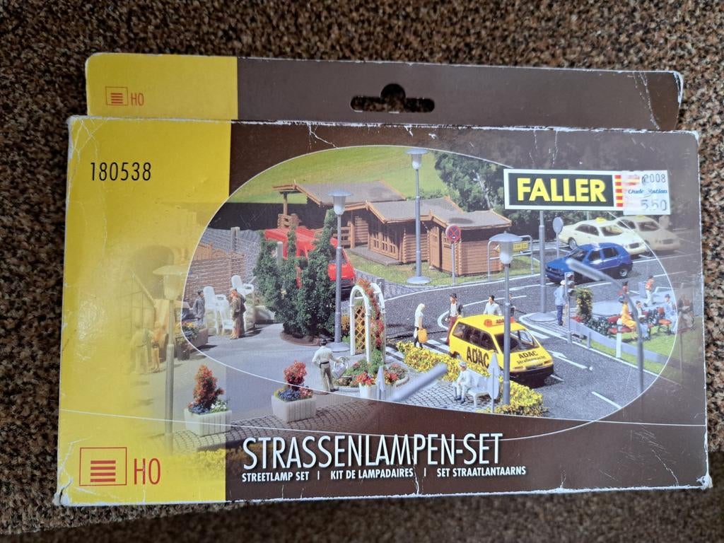 Faller straatverlichtingsset, Hobby en Vrije tijd, Ophalen of Verzenden, Gelijkstroom of Wisselstroom, Brug, Tunnel of Gebouw