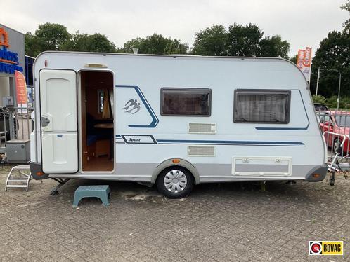 Knaus Sport 420 QD mover/voortent, Caravans en Kamperen, Caravans, Bedrijf, tot en met 3, Treinzit, Knaus, Dwarsbed, Overige, Fietsenrek