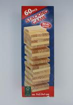 Jenga Stapelspel - Echt Hout - 60 pcs, Hobby en Vrije tijd, Gezelschapsspellen | Overige, Een of twee spelers, Ophalen of Verzenden