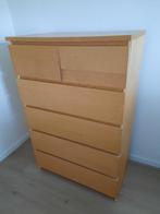 Malm ladekast 6 lades, Huis en Inrichting, Kasten | Ladekasten, Ophalen, Gebruikt, 5 laden of meer, 100 tot 150 cm