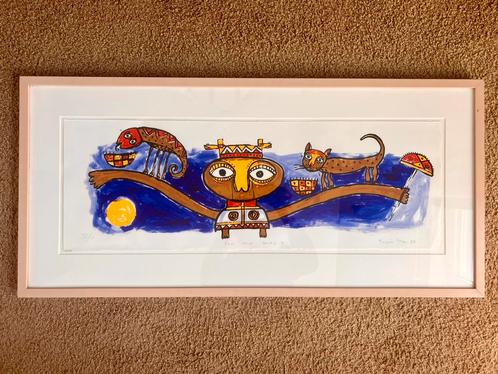 Toyin Loye  : for the Gods 1, Antiek en Kunst, Kunst | Litho's en Zeefdrukken, Ophalen of Verzenden