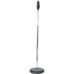 Rechte microfoon standaard op ronde voet Chroom, Muziek en Instrumenten, Standaards, ., Nieuw, Ophalen of Verzenden, .