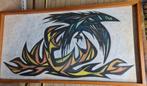 Phoenix Krijttekening 1960, Gesigneerd & Ingelijst, Ophalen of Verzenden