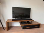 TV Meubel, Ophalen, Gebruikt, 100 tot 150 cm, Eikenhout