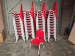Nieuwe stapelstoelen rode kantinestoelen rood kuipstoelen, Ophalen, Kunststof, Nieuw, Vijf, Zes of meer stoelen