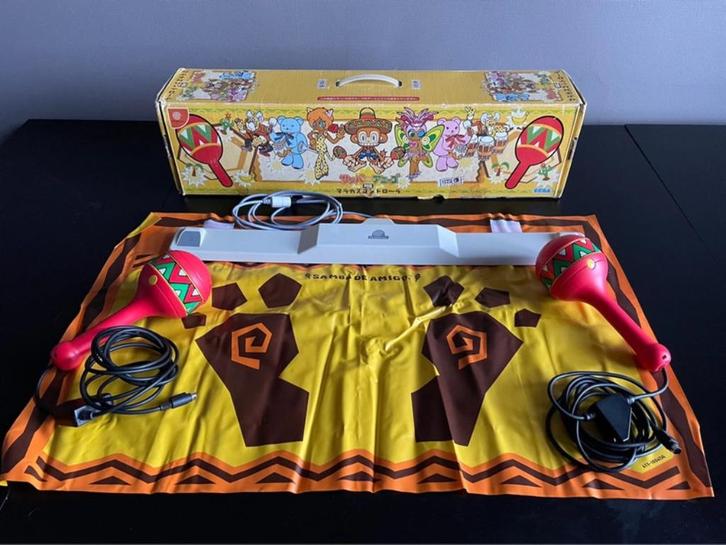 Dreamcast Samba De Amigo Maracas (in doos) - Japan, Spelcomputers en Games, Games | Sega, Gebruikt, Saturn of Dreamcast, Muziek