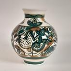 Vintage Lomonosov vaas met bloemen - LPZ USSR - jaren 70, Antiek en Kunst, Ophalen of Verzenden