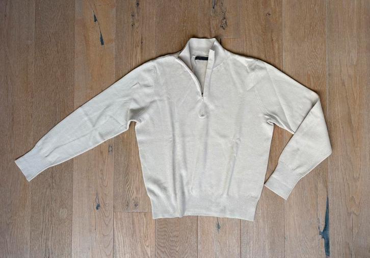 Giulia e Tu trui lichtbeige trui met ritsje maat 40, Kleding | Dames, Truien en Vesten, Gedragen, Maat 38/40 (M), Beige, Ophalen of Verzenden