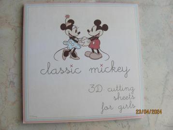 NIEUWSTAAT Classic Mickey MOUSE 3D Cutting sheets PAPER PACK beschikbaar voor biedingen