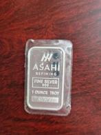 0.999 zilverbaar ounce Asahi in seal, Ophalen of Verzenden, Zilver