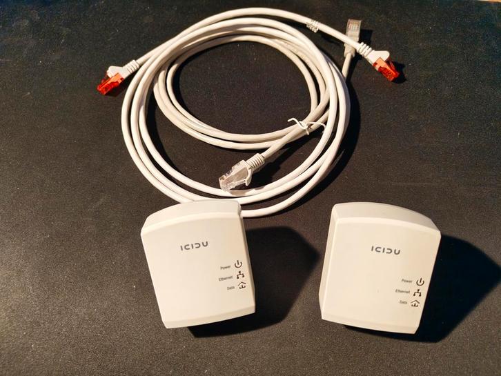 ICIDU Mini Homeplug 500 Mbps – Set Powerline Adapters, Computers en Software, Powerlines, Ophalen of Verzenden