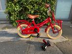 Supersuper cooper 12 inch kinderfiets rood, Ophalen, Gebruikt, Minder dan 16 inch, Zijwieltjes